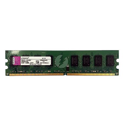 Memória RAM Kingston KVR800D2N6/2G Chip Kingston: DDR2, 2GB, 2Rx8, 800, UDIMM