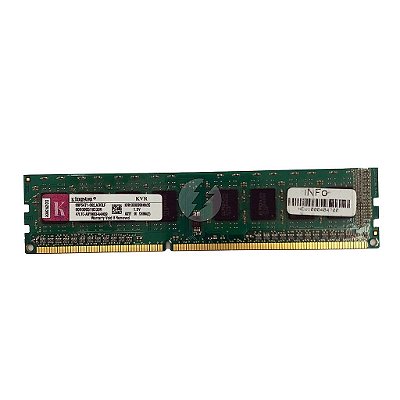 Memória RAM Kingston KVR1333D3S8N9/2G Chip Elpida: DDR3, 2GB, Rx, 1333, UDIMM