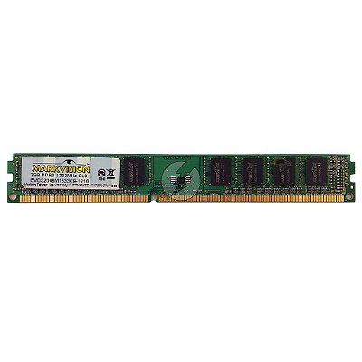 Memória RAM MarkVision BMD21048M1333C9: DDR3, 2GB, Rx, 1333, UDIMM, VLP