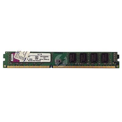 Memória RAM Kingston KVR1333D3N9/2G Chip Elpida: DDR3, 2GB, 2Rx8, 1333, UDIMM, VLP