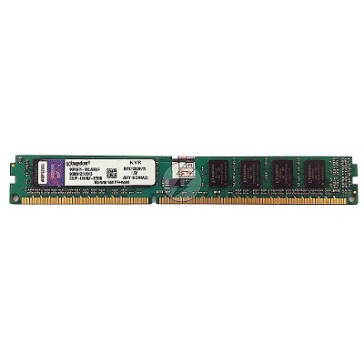Memória RAM Kingston KVR1333D3N9/2G Chip Kingston: DDR3, 2GB, 2Rx8, 1333, UDIMM, VLP