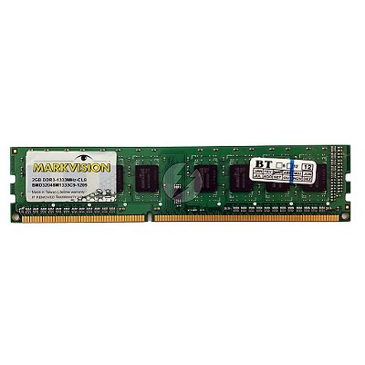Memória RAM MarkVision BMD32048M1333C9-1209: DDR3, 2GB, Rx, 1333, UDIMM