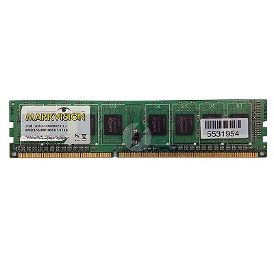 Memória RAM MarkVision BMD32048M1066C7: DDR3, 2GB, Rx, 1066, UDIMM