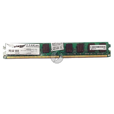 Memória RAM Tronos TN800D2CL6/2GW Chip Elpida: DDR2, 2GB, 800, UDIMM, VLP