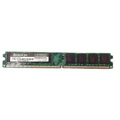 # Memória RAM Brazil PC BPC800D2CL6/2G Chip Elpida: DDR2, 2GB, 800, UDIMM, VLP