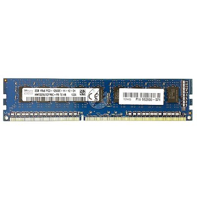 Memória RAM SK hynix HMT325U7CFR8C-PB 662608-571: DDR3, 2GB, 1Rx8, 1600E, ECC UDIMM