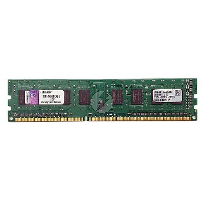 Memória RAM Kingston KTH9600C/2G: DDR3, 2GB, 1600U, UDIMM