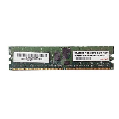 Memória RAM Riverbed RB420-00017-01: DDR2, 2GB, Rx, 667, RDIMM