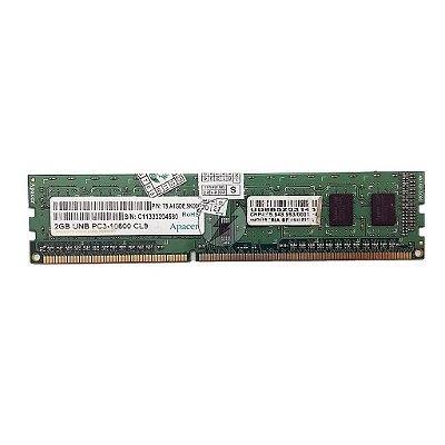 Memória RAM Apacer 78.A1GDE.9K000: DDR3, 2GB, Rx, 1333, UDIMM