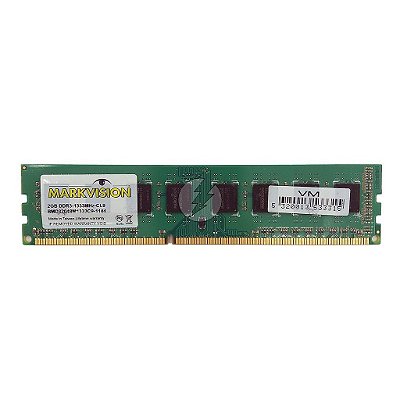 Memória RAM MarkVision BMD32048M1333C9-1144: DDR3, 2GB, Rx, 1333, UDIMM