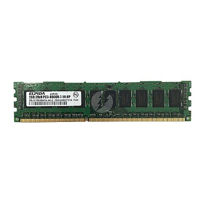 Memória RAM Elpida EBJ21RE8BAFA-AE-E: DDR3, 2GB, 2Rx8, 1066R, RDIMM
