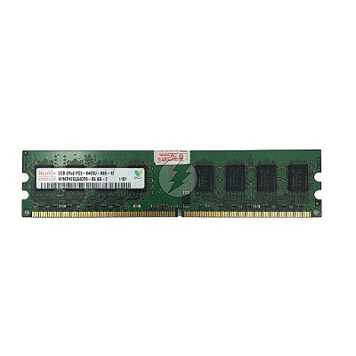 Memória RAM Hynix HYMP125U64CP8-S6: DDR2, 2GB, 2Rx8, 800U, UDIMM