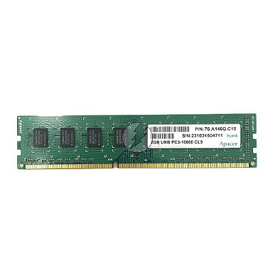 Memória RAM Apacer 76.A146G.C15: DDR3, 2GB, Rx, 1333, UDIMM