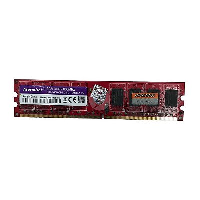 Memória RAM Atermiter Chip Kingbox: DDR2, 2GB, Rx, 800, UDIMM