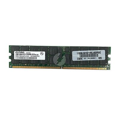 Memória RAM Elpida EBE21RD4AEFA-4A-E 39M5811: DDR2, 2GB, 2Rx4, 333R, RDIMM