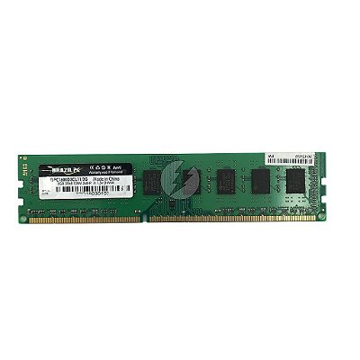 Memória RAM Brazil PC BPC1600D3CL11/2G: DDR3, 2GB, 2Rx8, 1600, UDIMM