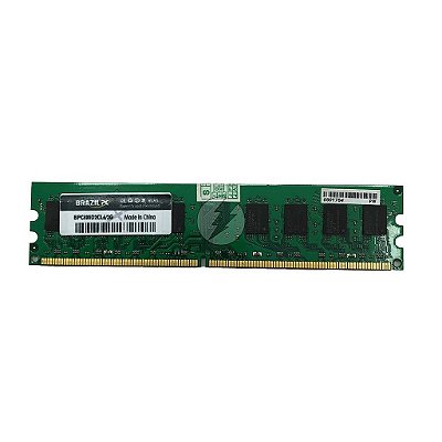 Memória RAM Brazil PC BPC800D2CL6/2G Chip Elpida: DDR2, 2GB, 800, UDIMM