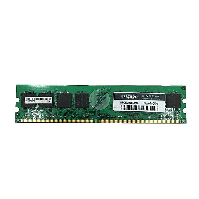 Memória RAM Brazil PC BPC800D2CL6/2G Chip Kingston: DDR2, 2GB, 800, UDIMM