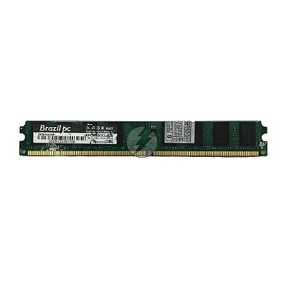 # Memória RAM Brazil PC BPC800D2CL6/2G Chip Qimonda: DDR2, 2GB, 800, UDIMM, VLP