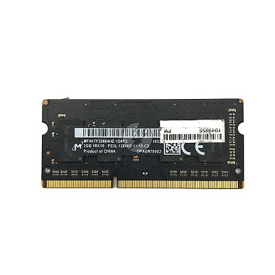 Memória RAM Micron MT4KTF25664HZ: DDR3L, 2GB, 1Rx16, 1600S, SODIMM