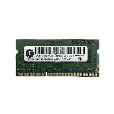 Memória RAM Teikon TMT325S6EFR8A-PBHJ: DDR3L, 2GB, 1Rx8, 1600MHz, 12800S, SODIMM