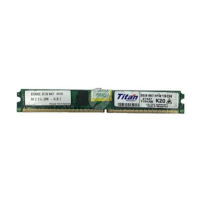 Memória RAM Titan M22L288-6BJ: DDR2, 2GB, Rx, 667, RDIMM, VLP