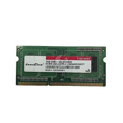 Memória RAM InnoDisk M3SW-2GHJCCN9-E: DDR3, 2GB, , 1333, SODIMM
