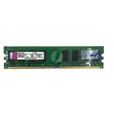 Memória RAM Kingston KVR667D2N5/2G Chip Kingston: DDR2, 2GB, 2Rx8, 667, UDIMM