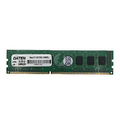 Memória RAM DATEN 2G3D13: DDR3, 2GB, Rx, 1333MHz, 10600, UDIMM