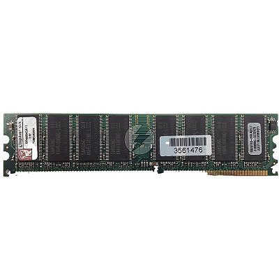 Memória RAM Kingston KVR400X64C3A/1G Chip Samsung: DDR1, 1GB, 2Rx8, 400, UDIMM