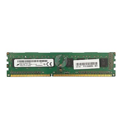 Memória RAM Micron MT8JTF51264AZ-1G6E1 698650-581: DDR3, 4GB, 1Rx8, 1600U, UDIMM