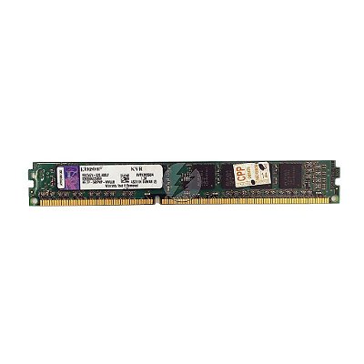Memória RAM Kingston KVR13N9S8/4 Chip Elpida: DDR3, 4GB, 1Rx8, 1333, UDIMM, VLP
