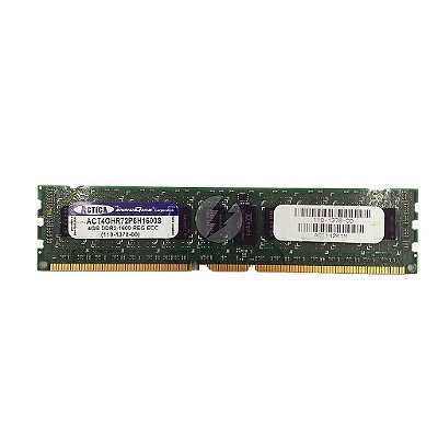 Memória RAM Actica ACT4GHR72P8H1600S: DDR3, 4GB, 1600R, RDIMM