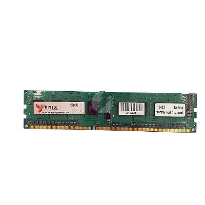 Memória RAM Fenix: DDR3, 4GB, 1600, UDIMM