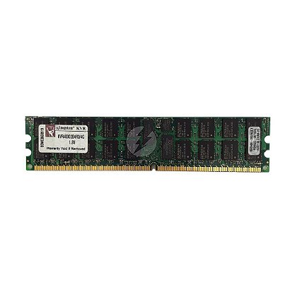 Memória RAM Kingston KVR400D2D4R3/4G WK5293/4G Chip Elpida: DDR2, 4GB, 2Rx4, 400R, RDIMM