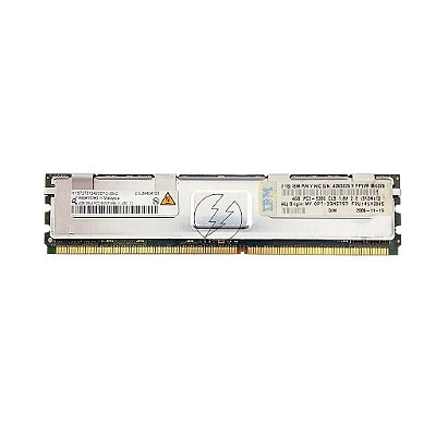 Memória RAM Qimonda HYS72T512420EFD-3S-C 43X5026 41Y2845: DDR2, 4GB, 2Rx4, 333F, FBDIMM