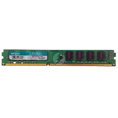 # Memória RAM Brazil PC BPC1333D3CL9/4G Chip Genérica: DDR3, 4GB, Rx, 1333, UDIMM, VLP