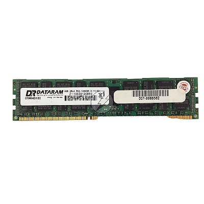 Memória RAM DATARAM DTM64313I 007-9986582: DDR3, 4GB, 2Rx4, 1333R, RDIMM