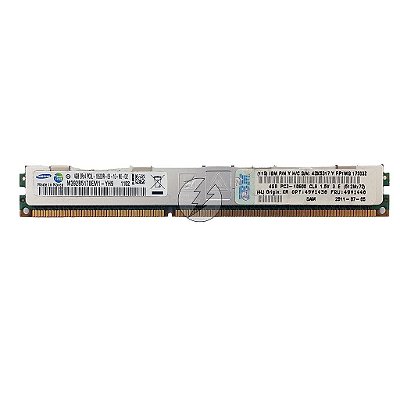 Memória RAM Samsung M392B5170EM1-YH9 43X5317 49Y1440: DDR3L, 4GB, 2Rx4, 1333R, RDIMM, VLP
