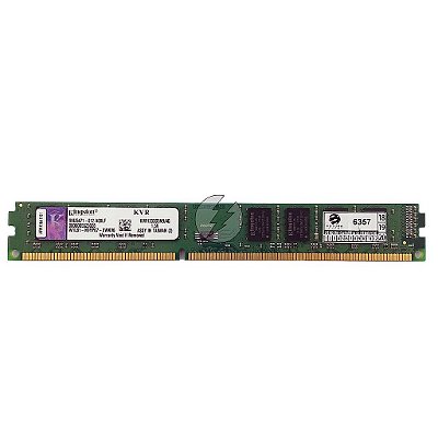 Memória RAM Kingston KVR1333D3N9/4G Chip Kingston: DDR3, 4GB, 2Rx8, 1333, UDIMM, VLP