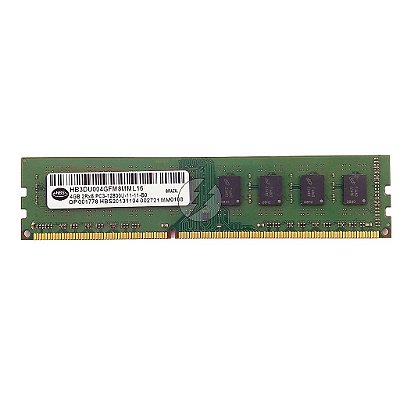 Memória RAM HBS HB3DU004GFM8MML16: DDR3, 4GB, 2Rx8, 1600U, UDIMM