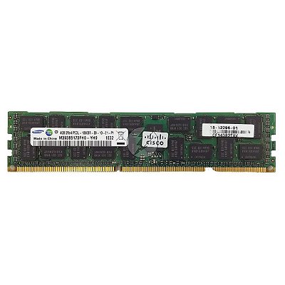 Memória RAM Samsung M393B5170FH0-YH9 15-12296-01: DDR3L, 4GB, 2Rx4, 1333R, RDIMM