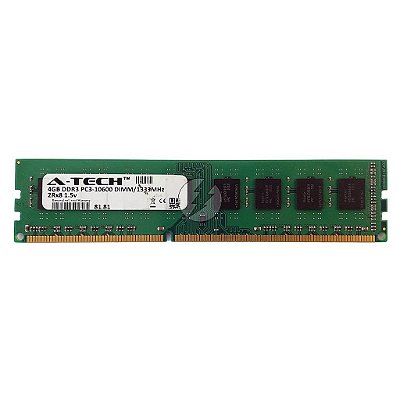 Memória RAM A-TECH: DDR3, 4GB, 2Rx8, 1333, UDIMM