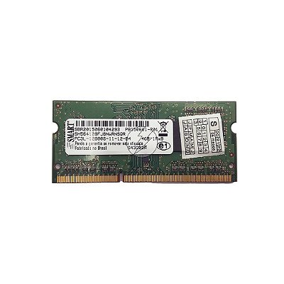 Memória RAM SMART SH564128FJ8NWRNSQR S43Q02R: DDR3L, 4GB, 1Rx8, 1600S, SODIMM