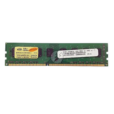 Memória RAM MemoWise MW04GN1339UB8-4: DDR3, 4GB, Rx, 1333, UDIMM