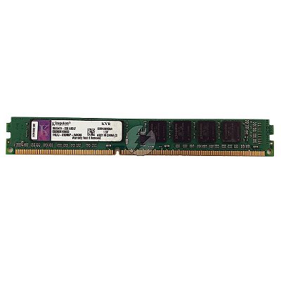 Memória RAM Kingston KVR13N9S8/4 Chip Kingston: DDR3, 4GB, 1Rx8, 1333, UDIMM, VLP