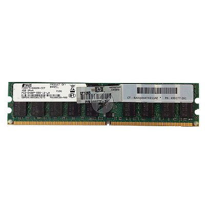 Memória RAM SMART M393T5160QZA-CE7 718G 499277-261: DDR2, 4GB, 2Rx4, 800P, RDIMM