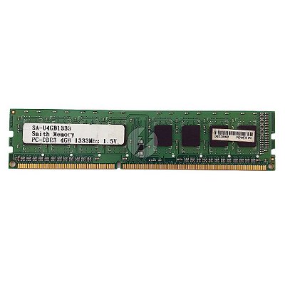 Memória RAM Genérica: DDR3, 4GB, Rx, 1333, UDIMM