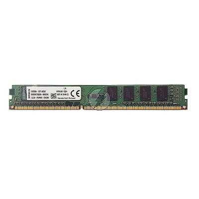 Memória RAM Kingston KVR16N11S8/4 Chip Elpida: DDR3, 4GB, 1Rx8, 1600, UDIMM, VLP