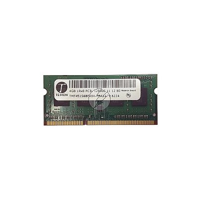 Memória RAM Teikon TMT451S6BFR8A-PBAJ: DDR3L, 4GB, 1Rx8, 1600S, SODIMM